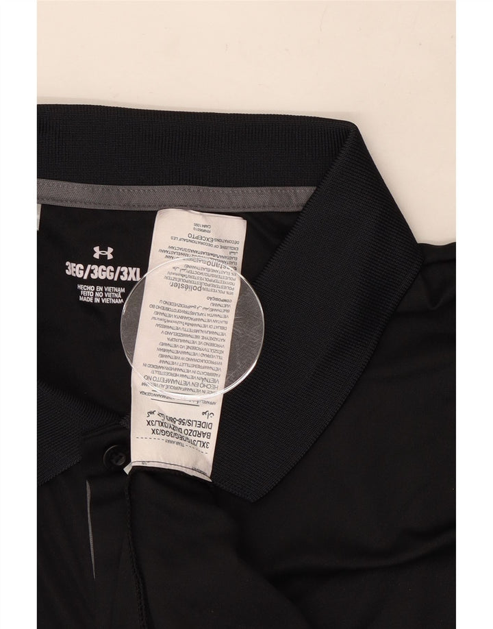 Under Armour Herren Poloshirt 3XL Schwarz Polyester