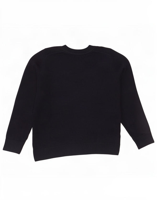 Gant Herren-Pullover mit Rundhalsausschnitt, XL, marineblaue Baumwolle