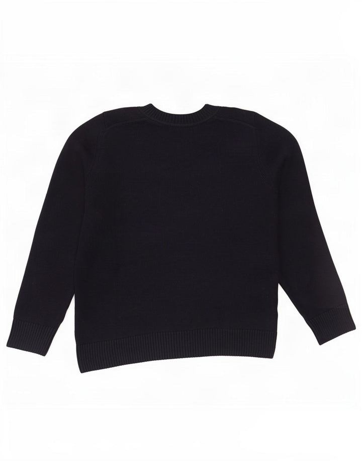 Gant Herren-Pullover mit Rundhalsausschnitt, XL, marineblaue Baumwolle