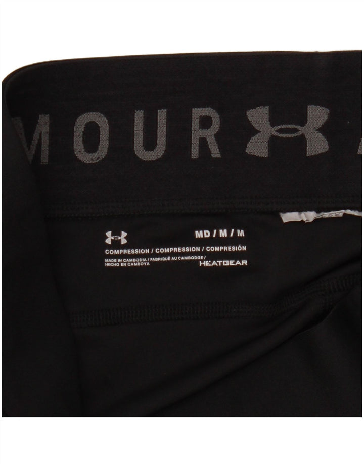 Under Armour Damen Heat Gear Leggings UK 14 Medium Schwarz