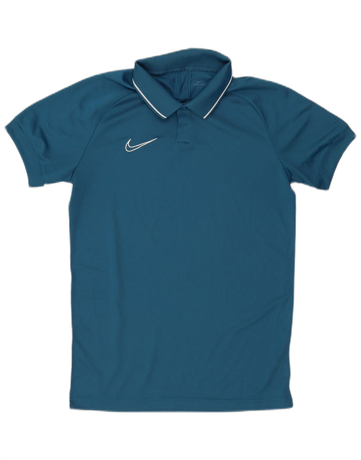 Nike Herren Dri Fit Poloshirt, großes blaues Polyester