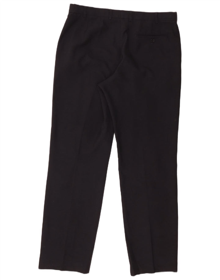 Marks & Spencer Herren-Anzughose, normal, W36, L33, Marineblau, Polyester