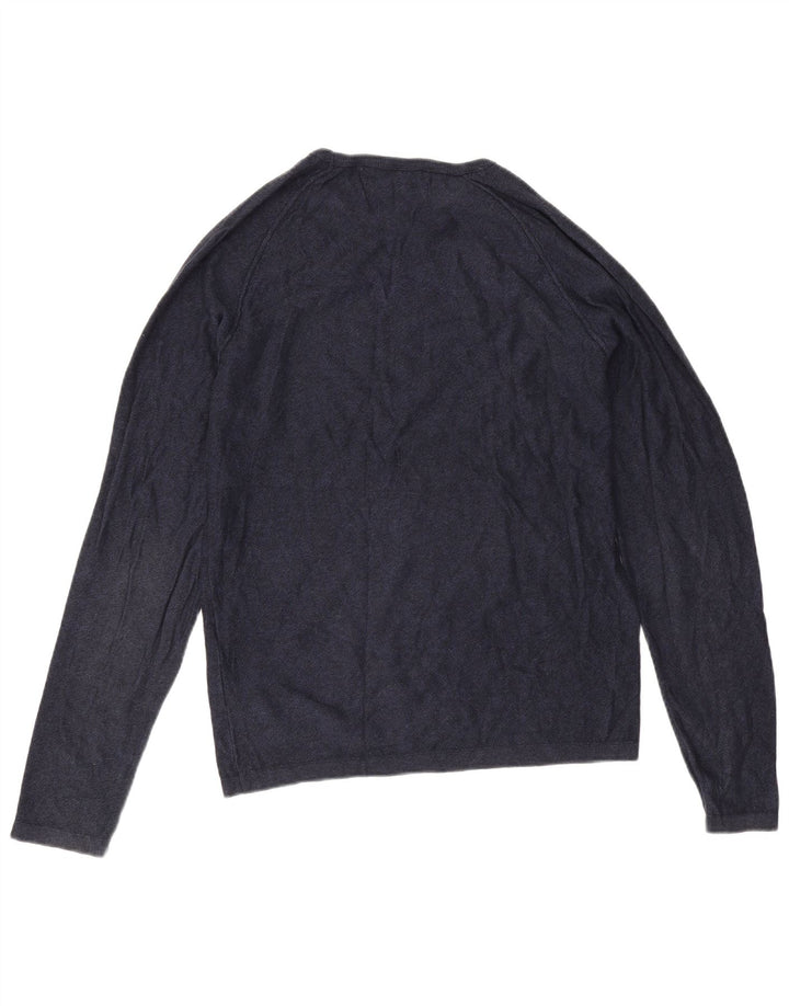 Jack & Jones Herren-Oberteil, langärmelig, klein, marineblau, Baumwolle