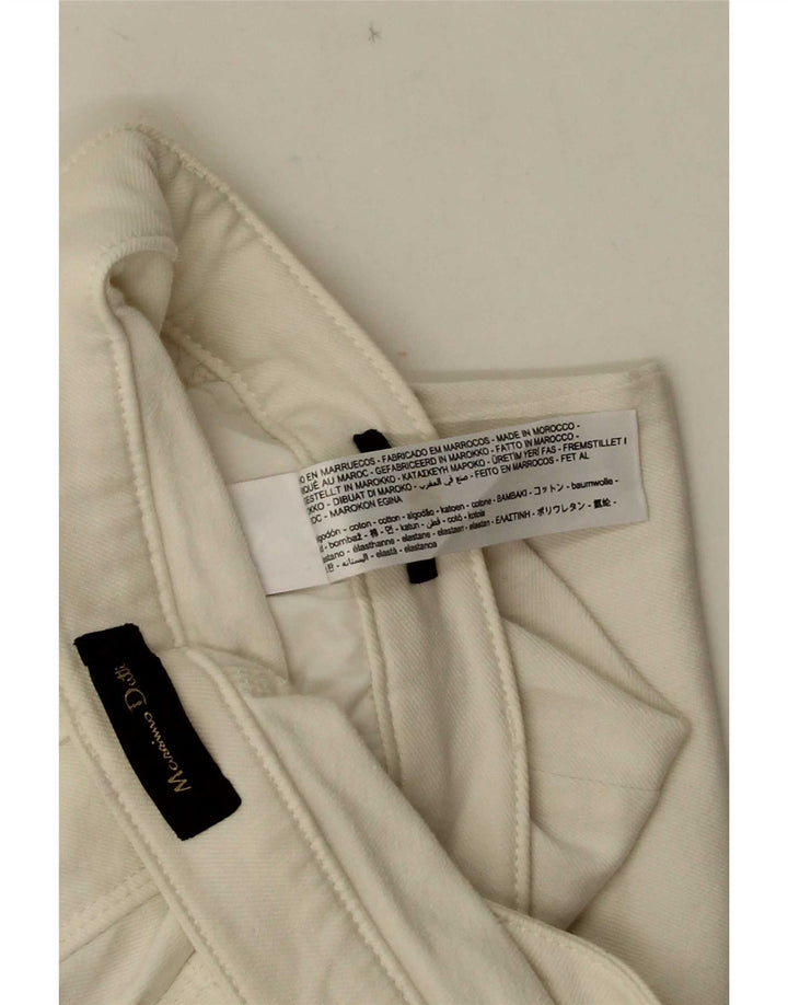Massimo Dutti Damen Slim Jeans EU 40 MMedium W30 L26 Weiße Baumwolle