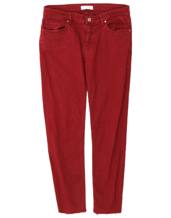 Zara Damen Skinny Jeans EU 38 Small W28 L26 Rot