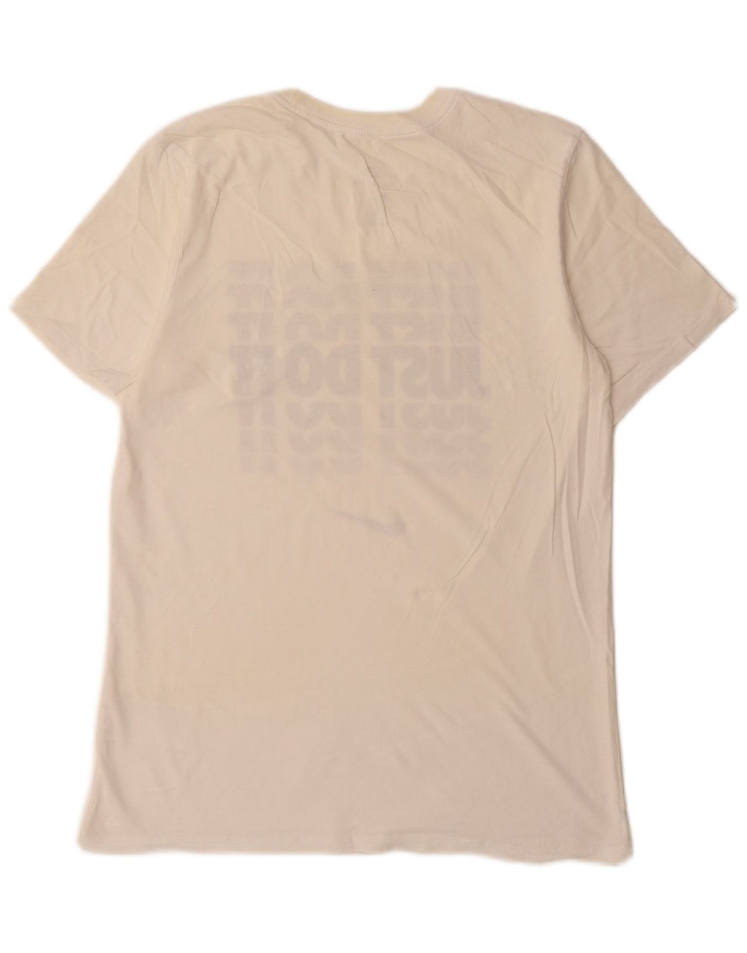 Nike Herren-T-Shirt mit sportlichem Schnitt und Grafik, mittelgroß, cremefarbene Baumwolle