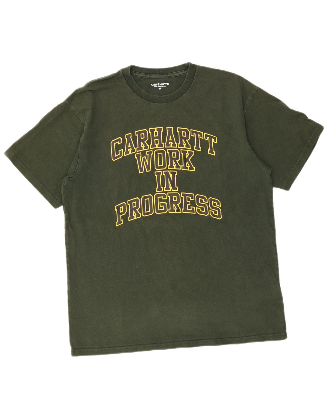 CARHARTT Herren Grafik-T-Shirt-Oberteil aus mittelgrüner Baumwolle