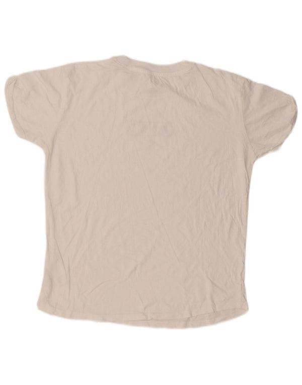 Roxy Womens Graphic T-Shirt Top UK 16 Large Weiße Baumwolle