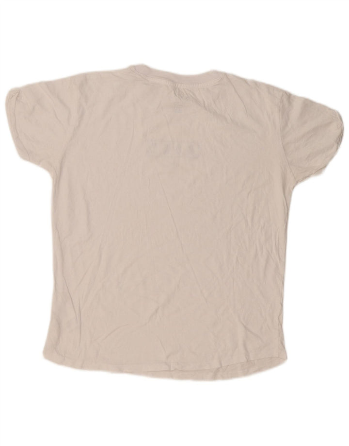 Roxy Womens Graphic T-Shirt Top UK 16 Large Weiße Baumwolle