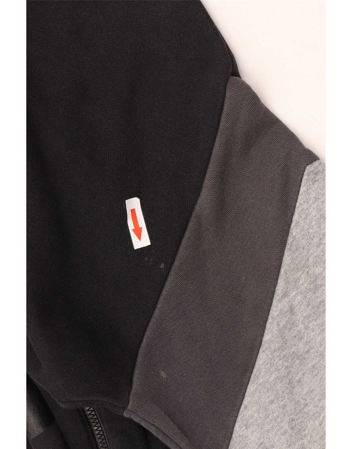 Nike Herren-Sweatshirt mit Grafik, lockerer Passform, Mittelschwarz, Farbblock