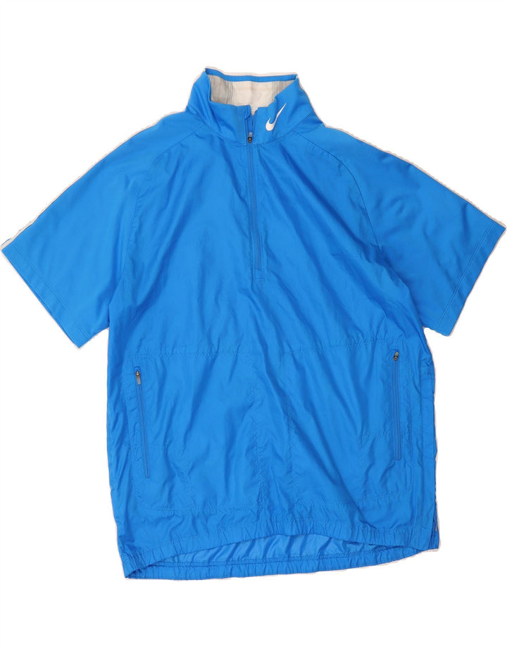 NIKE Mens Short Sleeve Pullover Tracksuit Top Large Blue Polyester Vintage Nike and Second-Hand Nike from Messina Hembry 