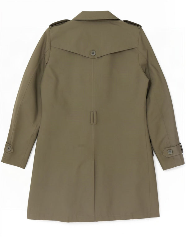 Marks & Spencer Damen Trenchcoat UK 12 Medium Khaki Polyester