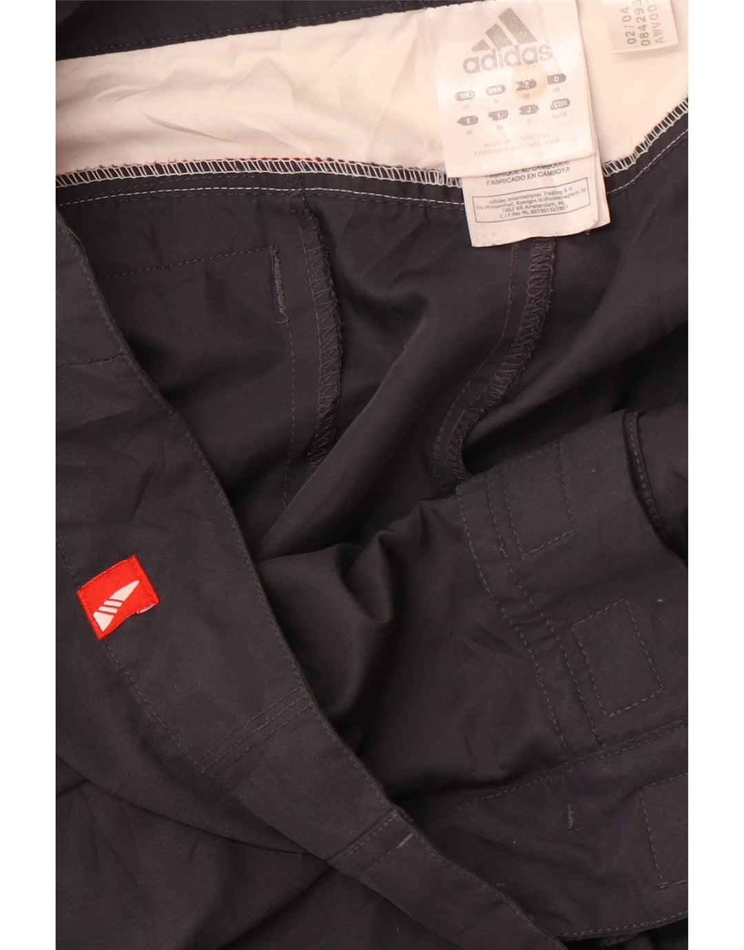 ADIDAS Herren-Badeshorts aus mittelgrauem Colourblock-Polyester