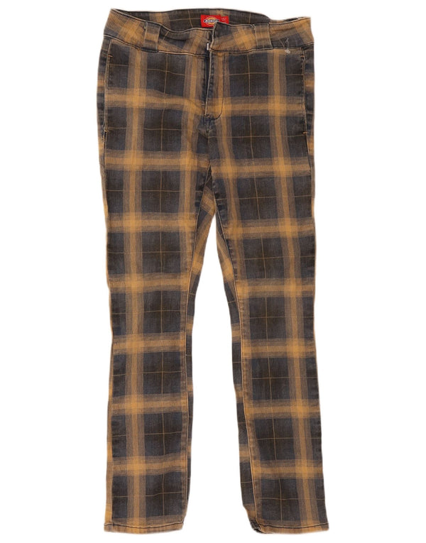 Dickies Slim Chino-Hose für Herren, US 5, M, B27, L27, blau karierte Baumwolle