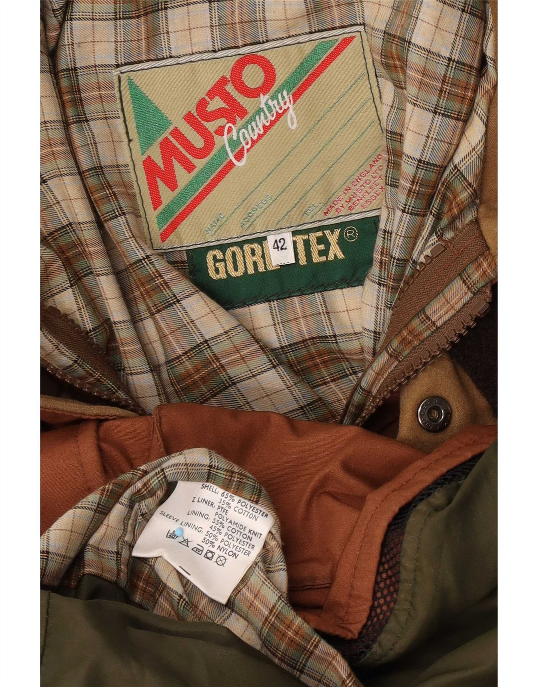 Musto Herren-Utility-Jacke UK 42 XL Braunes Polyester