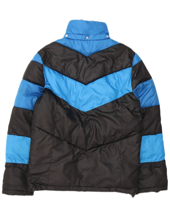 Hummel Herren Wattierte Jacke UK 38 Mittelschwarzes Colourblock-Polyester
