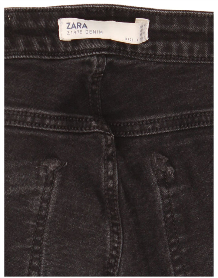 Zara Damen Tapered Jeans EU 40 Medium W30 L28 Schwarz