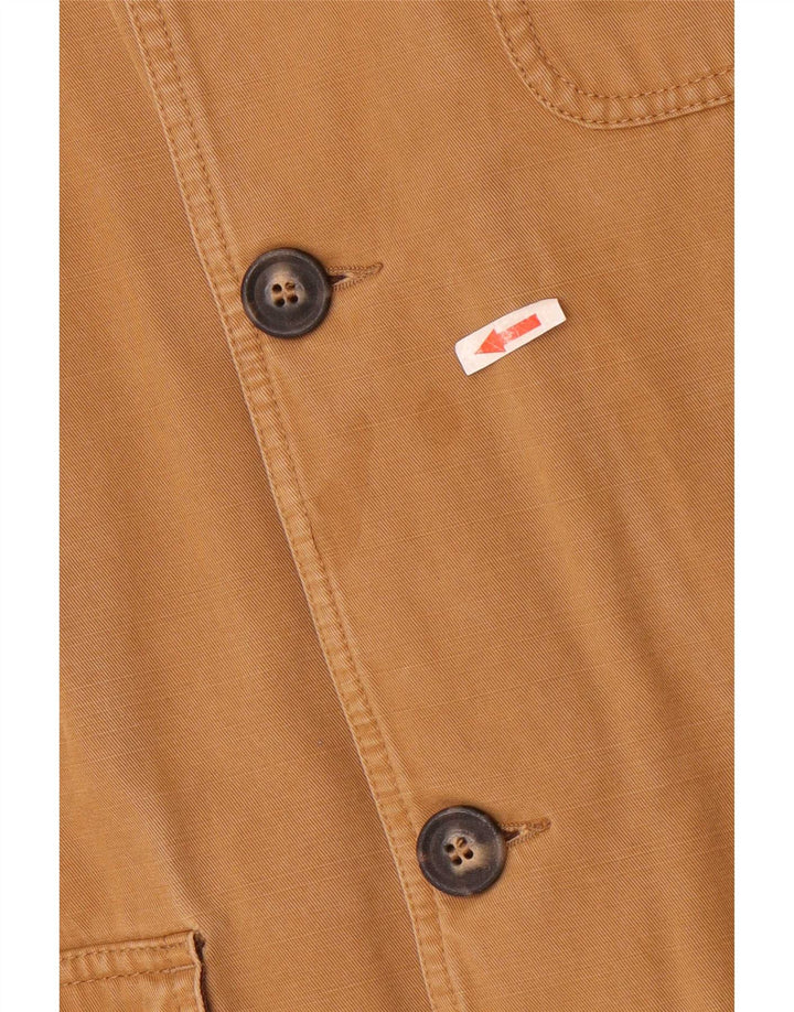 Marlboro Classics Herren-Windbreaker-Jacke, UK 42, XL, braune Baumwolle