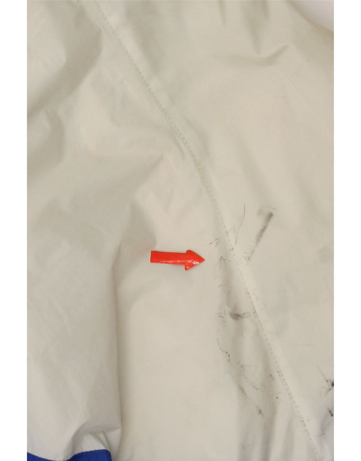 Carhartt Damen-Regenjacke mit Kapuze, UK 14, mittelblaues Colourblock-Nylon