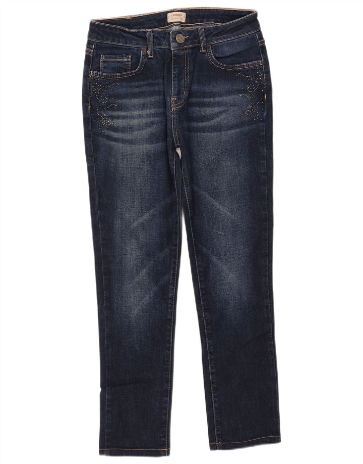 Carrera Damen Slim Cropped Jeans IT 44 Medium W29 L25 Marineblau Baumwolle
