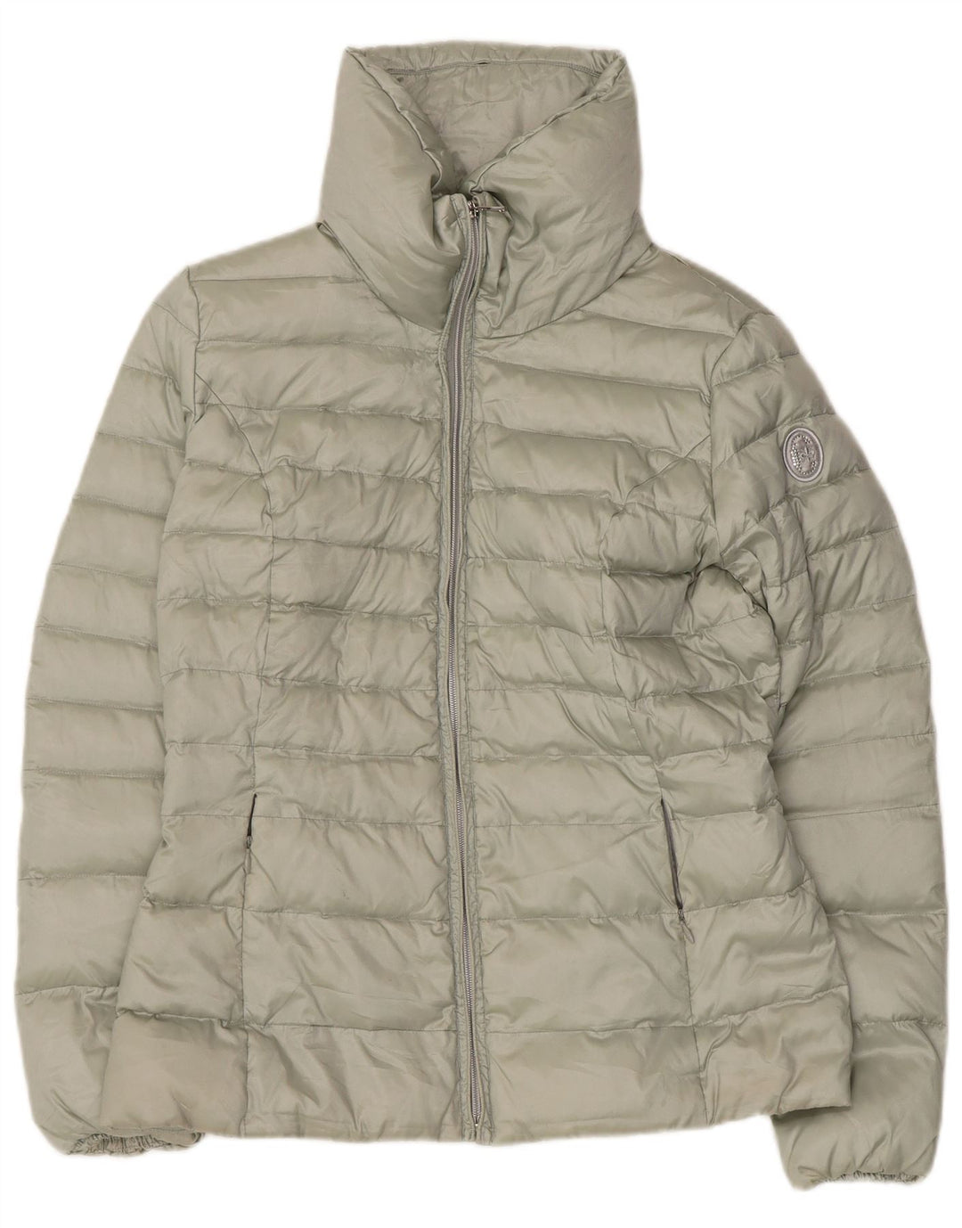 Conte of Florence Wattierte Damenjacke IT 44 Mittelgrünes Polyester