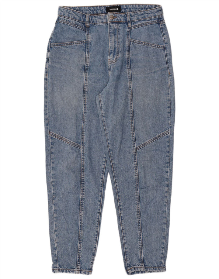 Desigual Damen Tapered Jeans EU 42 Large W31 L28 Blau