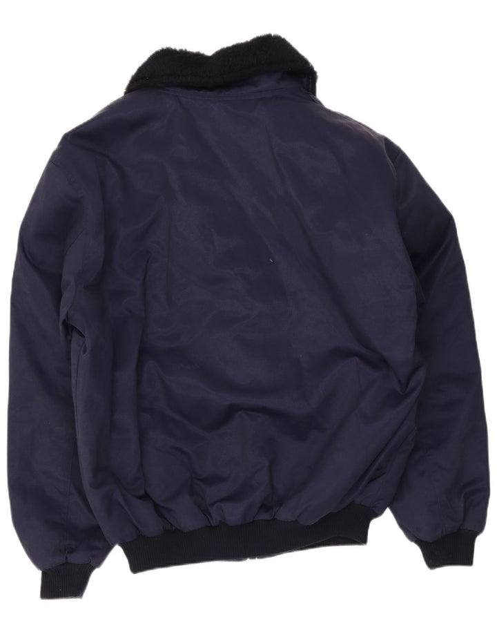 Mascot Herren-Bomberjacke, UK 40, groß, marineblau, Blockfarben, Baumwolle