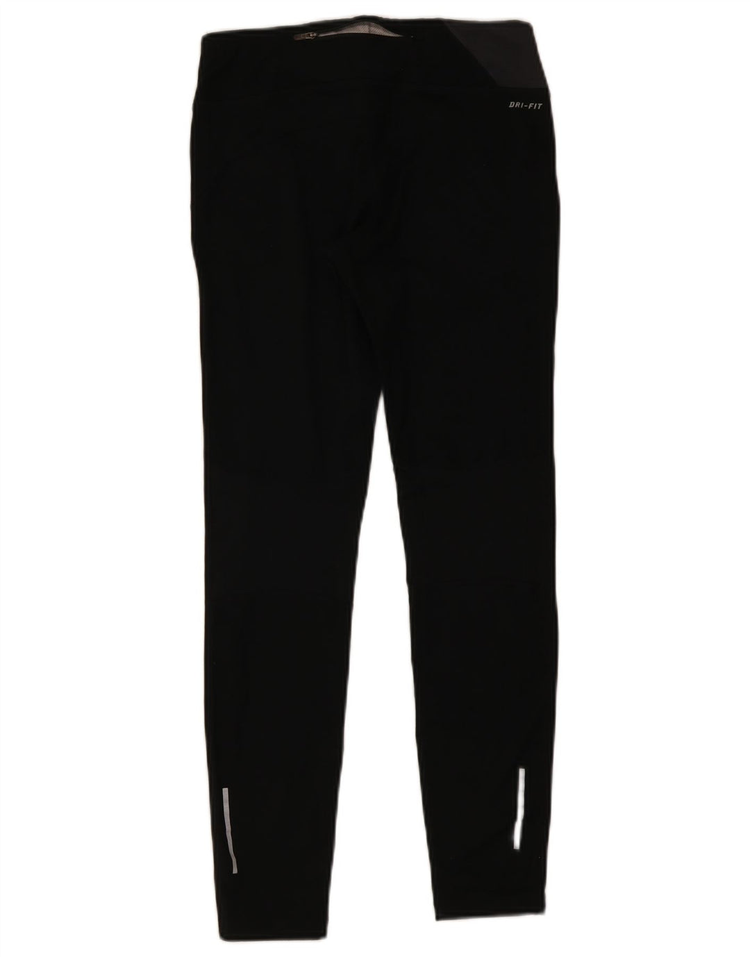 Nike Damen Dri Fit Leggings UK 12 Mittelschwarzes Colourblock-Polyester