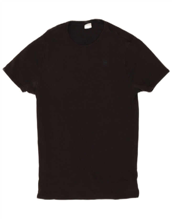 G-Star Herren T-Shirt Top Mittelschwarze Baumwolle