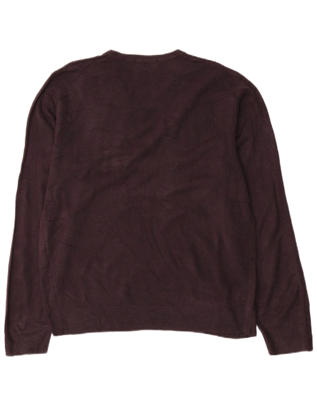 Marks & Spencer Herren Blue Harbour Pullover mit V-Ausschnitt, Größe L, Marineblau
