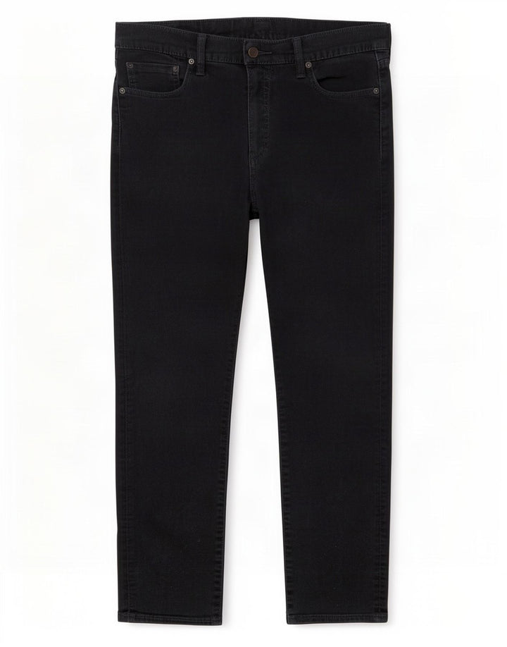 Levi's Herren 504 Straight Jeans W32 L32 Schwarze Baumwolle