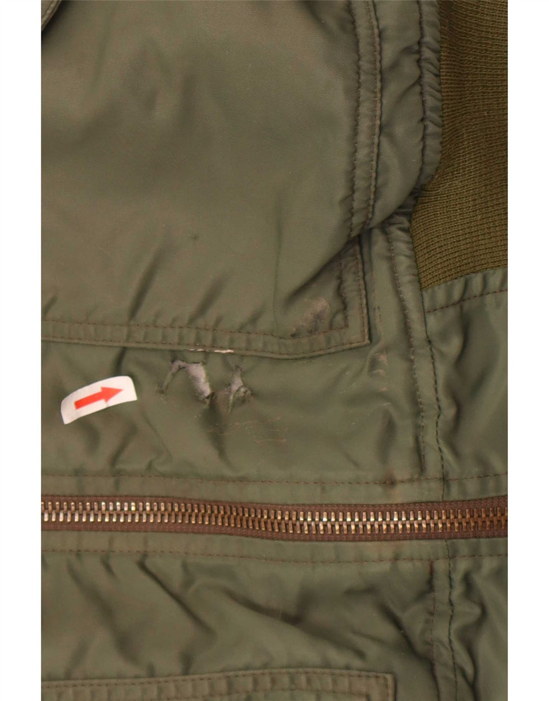 Carrera Herren Bomberjacke UK 40 Large Khaki Colourblock Polyamid