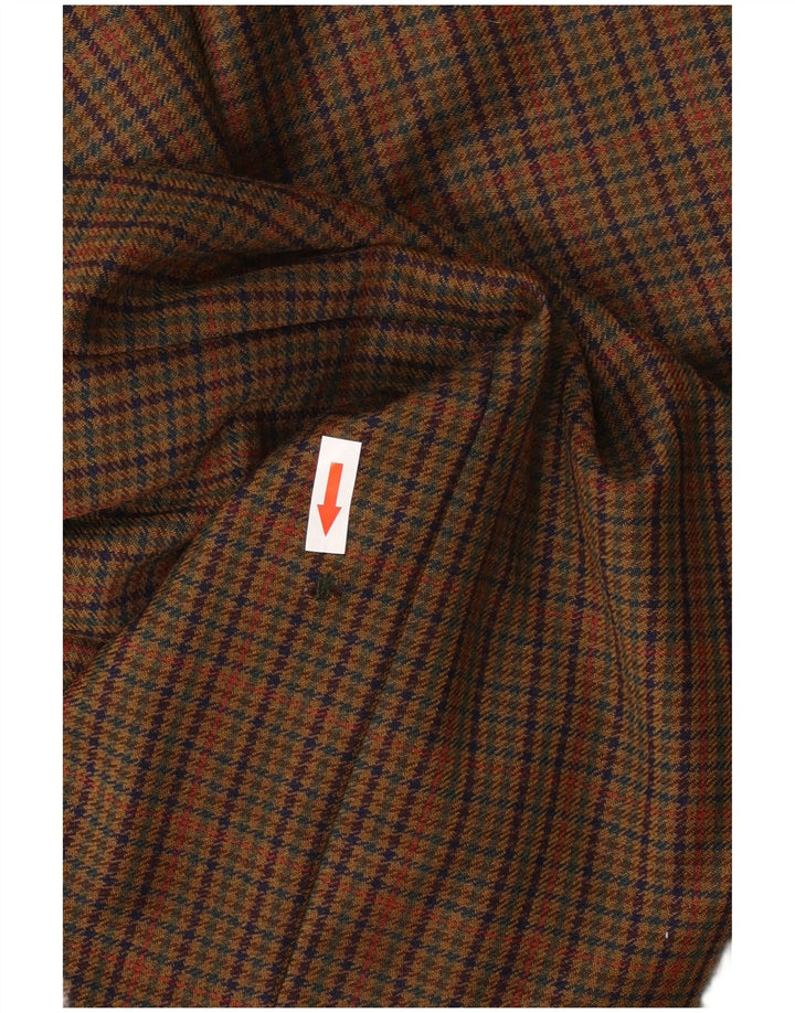 Monti Herren-Blazer mit 2 Knöpfen, IT 52 XL, braune Hahnentritt-Schurwolle