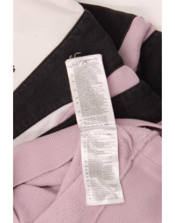 Adidas Damen-Sweatshirt in Übergröße, Gr. 14, mittelrosa, Farbblock