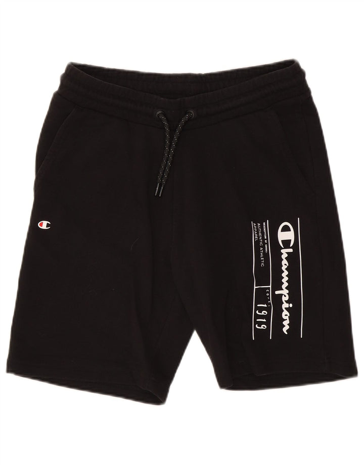 Champion Herren Graphic Sport Shorts Medium Schwarz