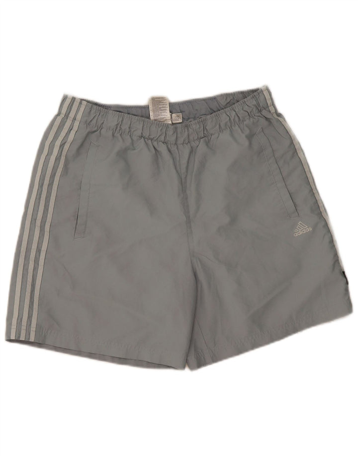 Adidas Herren Sportshorts mittelgraues Polyester