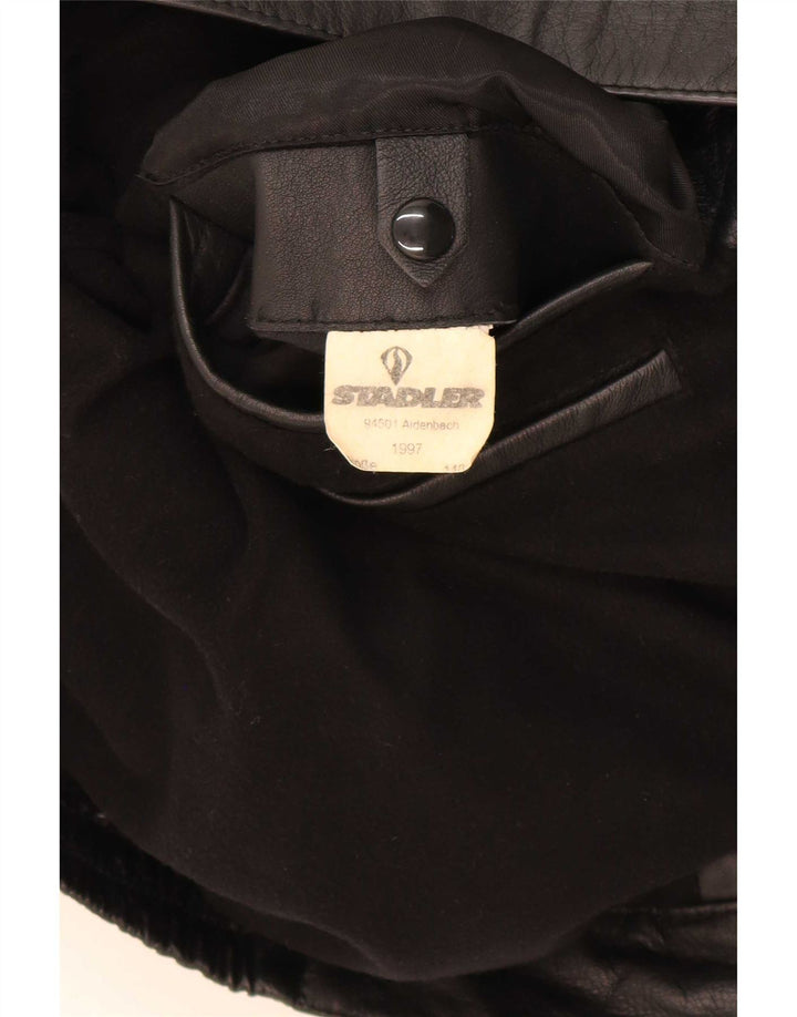 Stadler Herren Lederjacke UK 44 2XL Schwarz