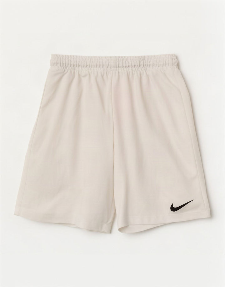 Nike Dri Fit Sportshorts für Jungen, 12–13 Jahre, groß, weißes Polyester