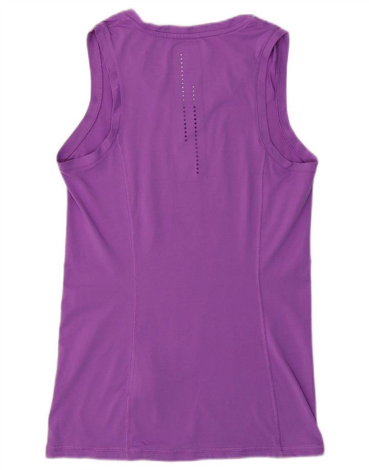 NIKE Womens Graphic Vest Top UK 10 Small Purple Polyester