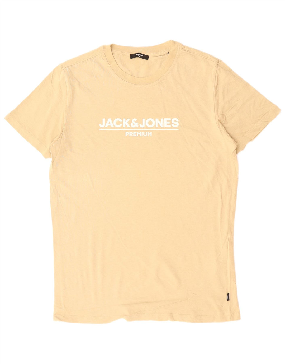 JACK & JONES Herren-T-Shirt mit Grafik, mittelbeige Baumwolle