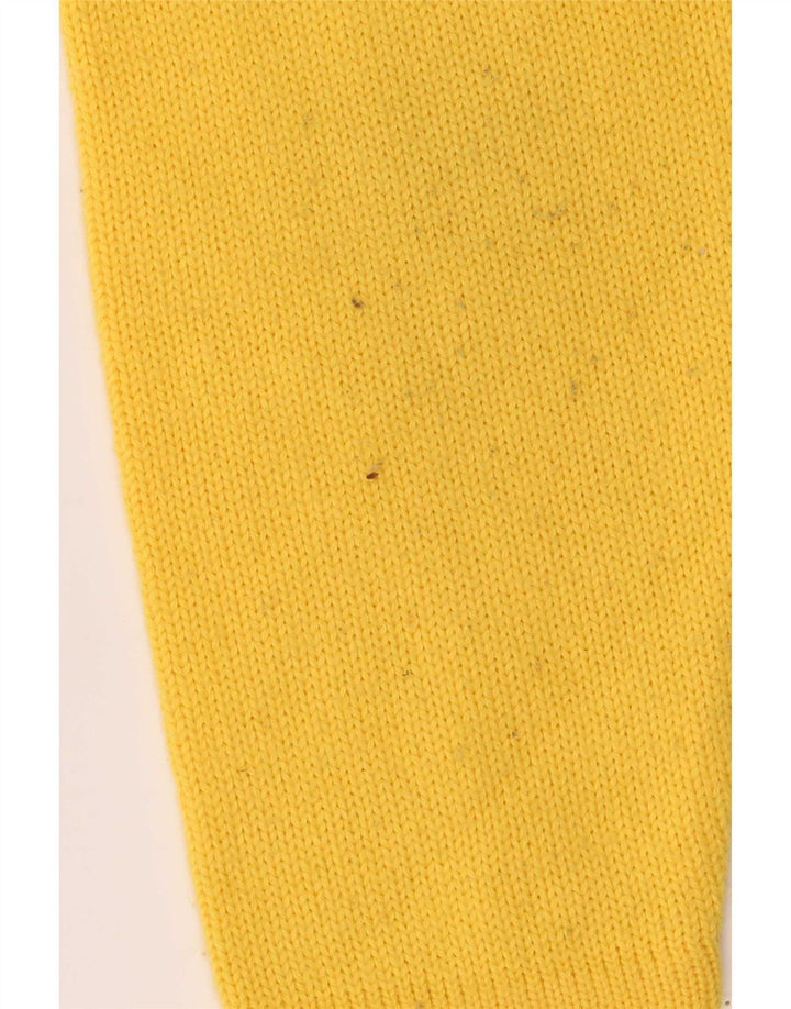 Brummell Damen-Pullover mit Rundhalsausschnitt, UK 12, Mittelgelb, Farbblock