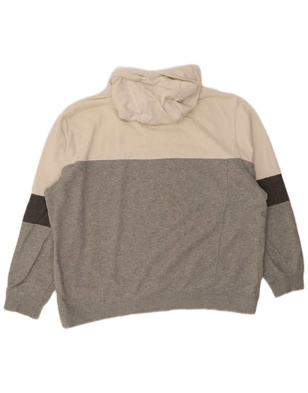 Nike Herren Hoodie Pullover XL Grau Colourblock Baumwolle
