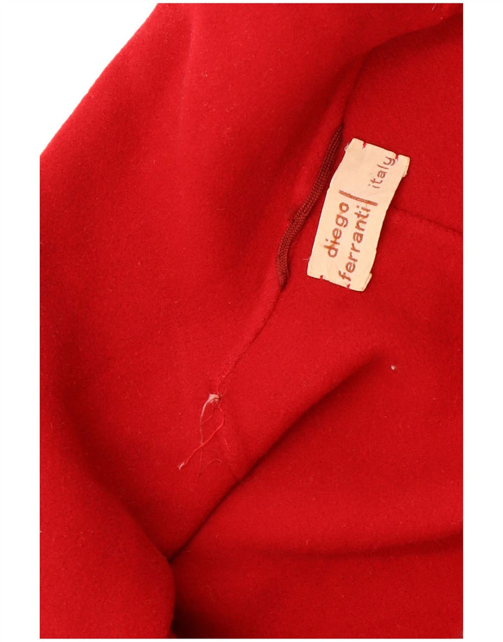 Vintage Damen Mantel UK 22 3XL Rot