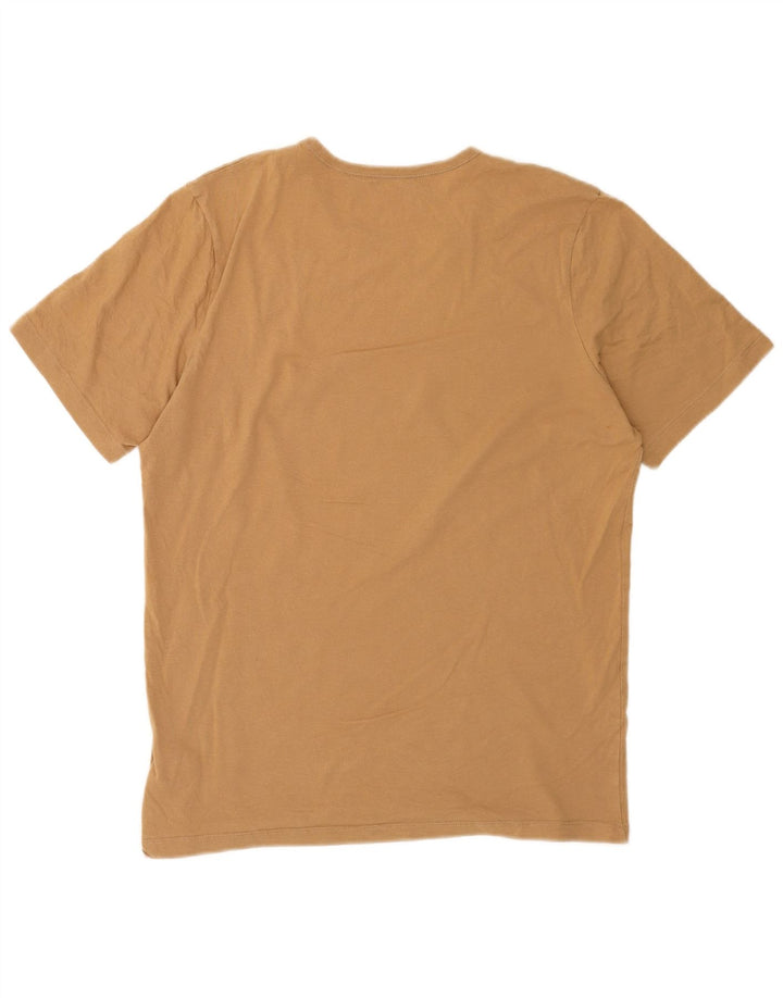 Hugo Boss Herren T-Shirt Top Large Beige Baumwolle
