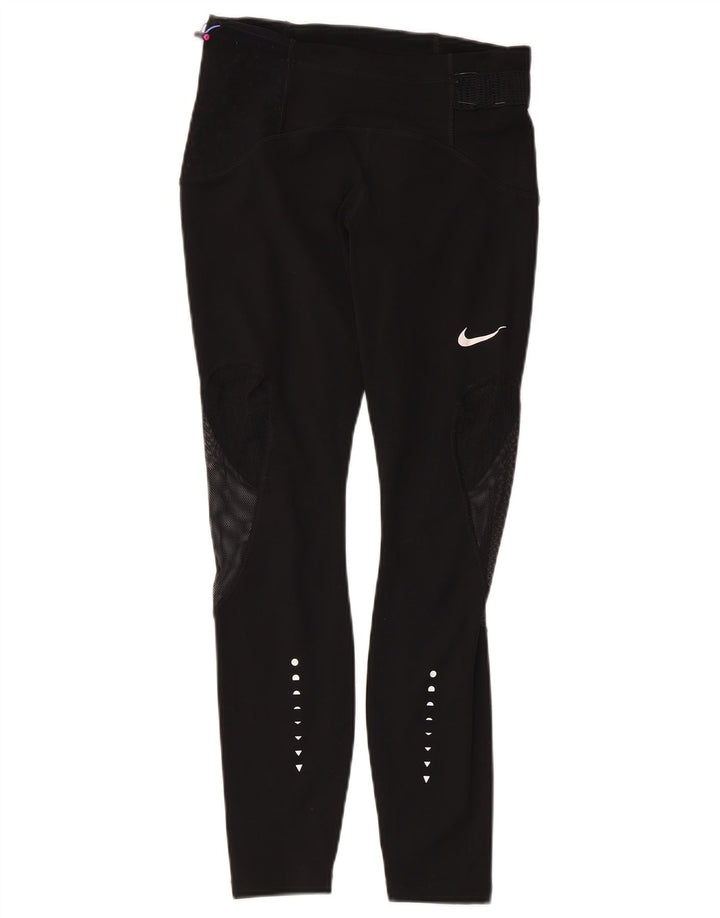 NIKE Damen Dri Fit Leggings UK 8 Small Schwarz Polyester