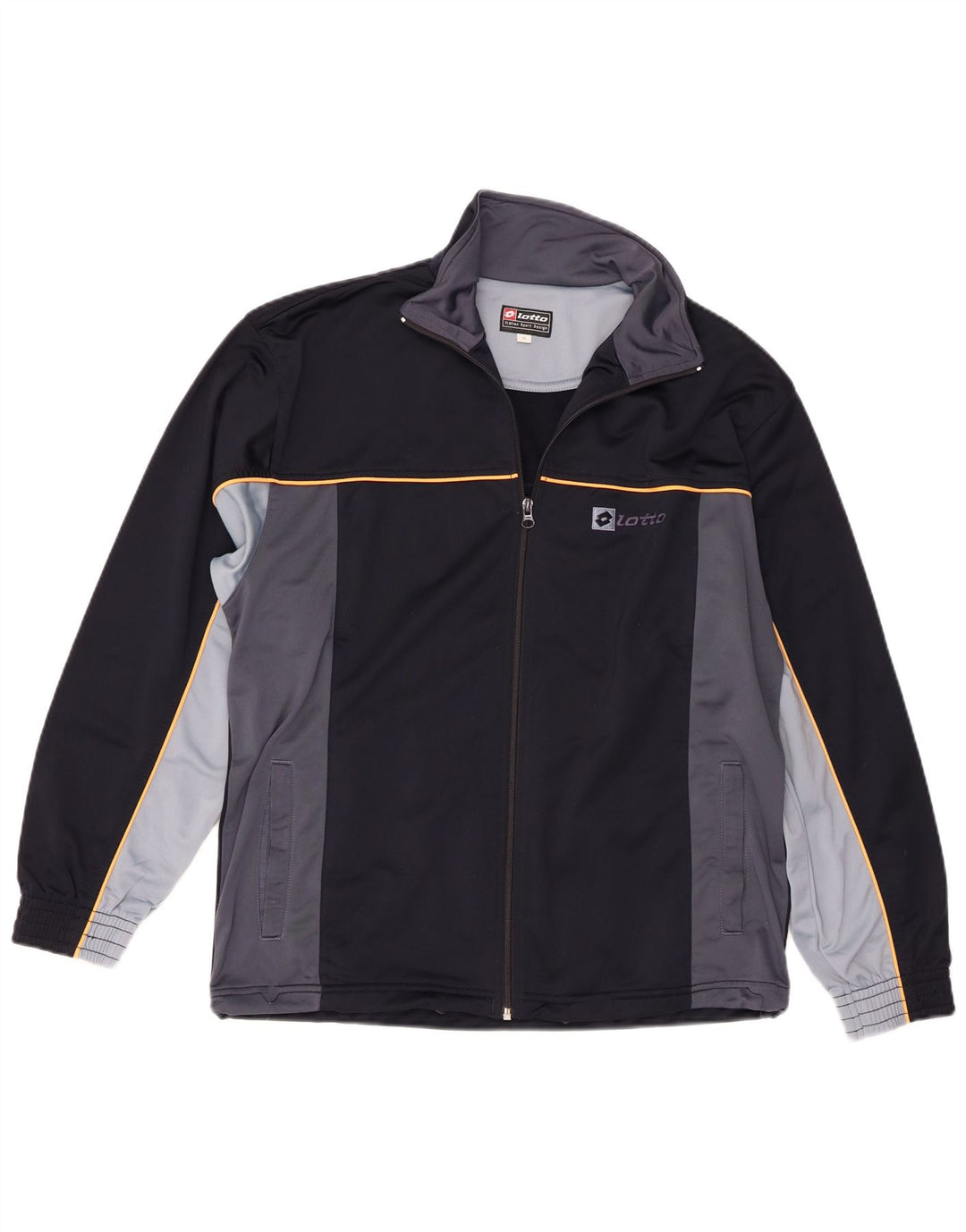 Lotto Herren-Trainingsanzug-Top-Jacke, mittelgroß, Marineblau, Farbblock-Sport