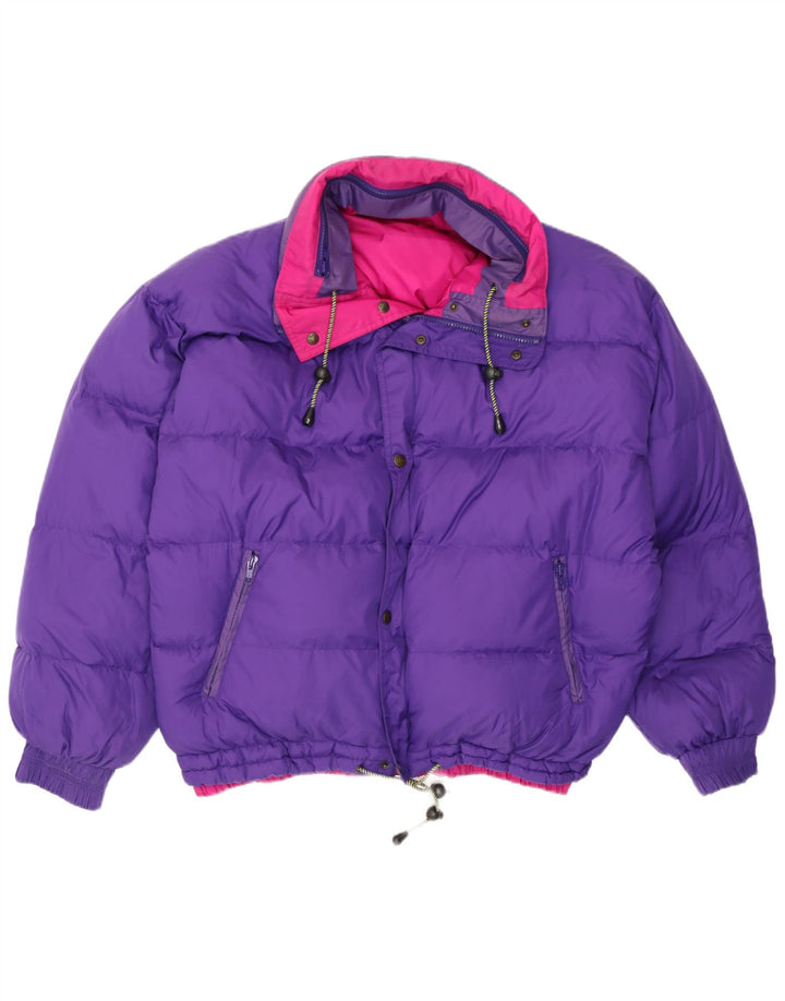 Norwegen Herren-Skijacke mit Kapuze, wendbar, UK 38, mittelrosa, Farbblock