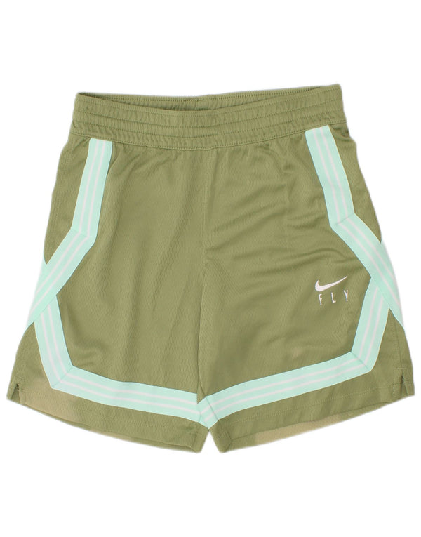 Nike Dri Fit Sportshorts für Jungen, 10–11 Jahre, Mittelgrün, Farbblock