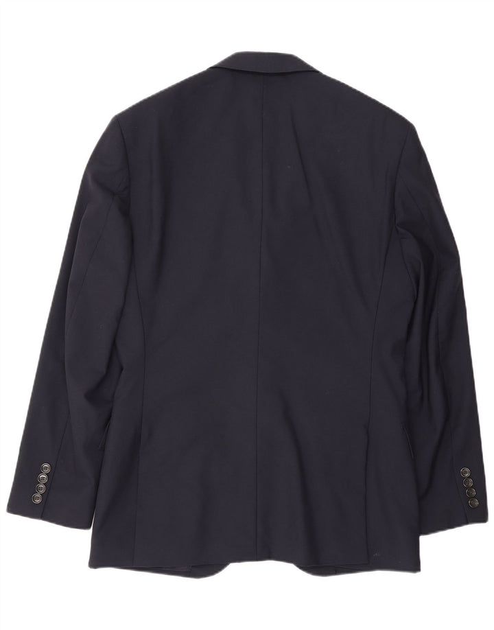 J. Crew Herren Ludlow 2-Knopf-Blazerjacke UK 38 Mittelmarineblaues Nylon