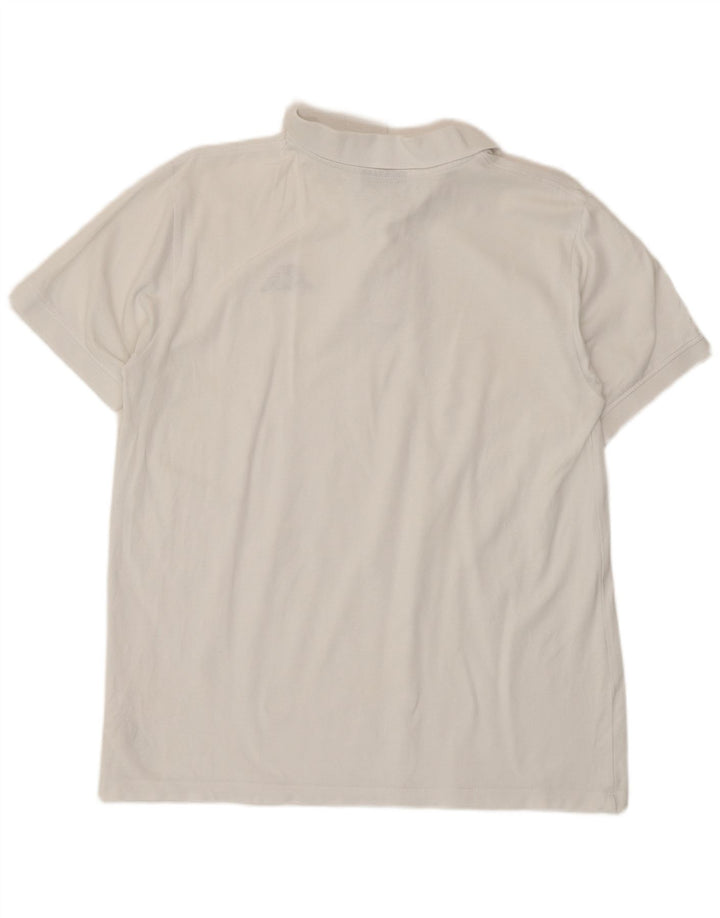 Kappa Herren-Poloshirt aus mittelweißer Baumwolle